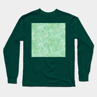 Green Spring Hydrangea Long Sleeve T-Shirt